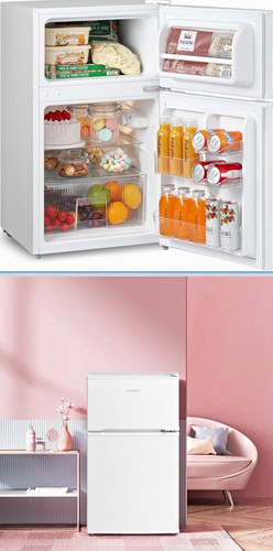 Comfee white top freezer - white,